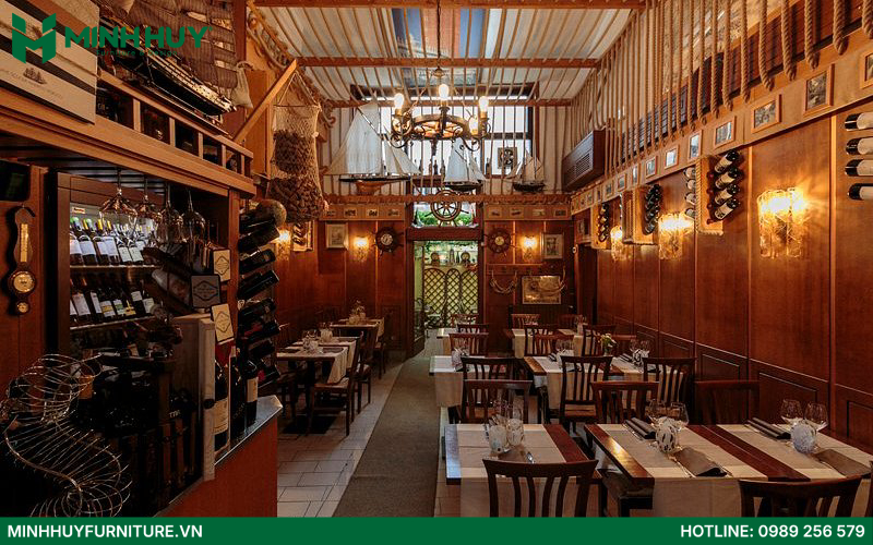 Mẫu thiết kế nội thất nhà hàng Pasta đẹp