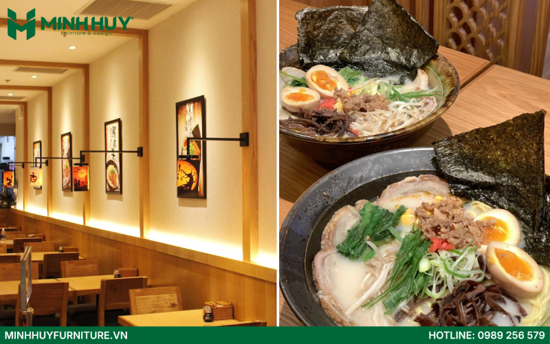 thiết kế nội thất nhà hàng Ramen