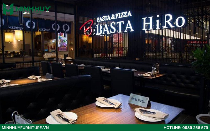 Mẫu thiết kế nội thất nhà hàng Pasta đẹp