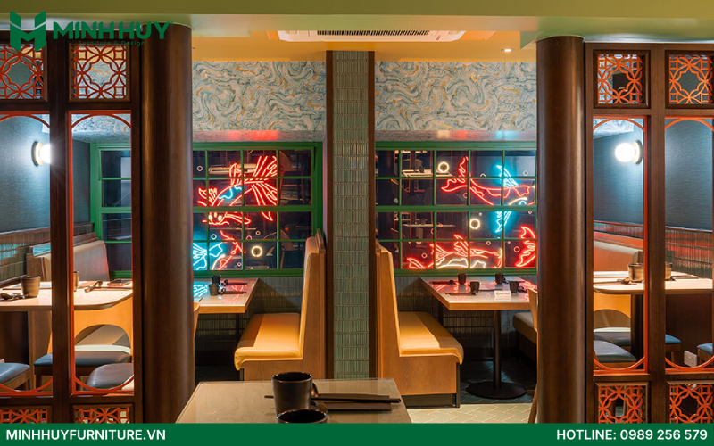thiết kế nội thất nhà hàng Trung Hoa