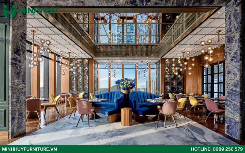 thiết kế nội thất nhà hàng phong cách Trung Hoa