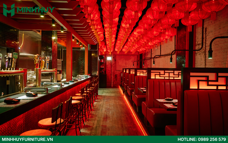 Mẫu thiết kế nội thất nhà hàng Trung Hoa đẹp