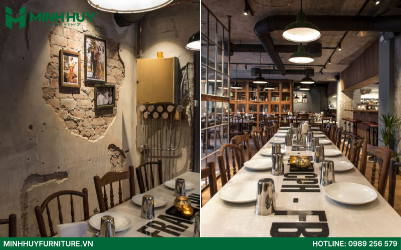 Xu hướng thiết kế nội thất nhà hàng Vintage năm 2025