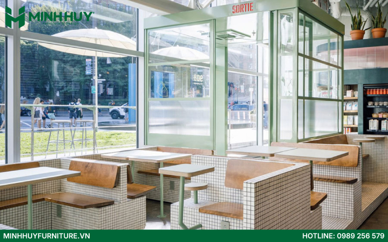 Mẫu thiết kế quán cafe phong cách industrial đẹp