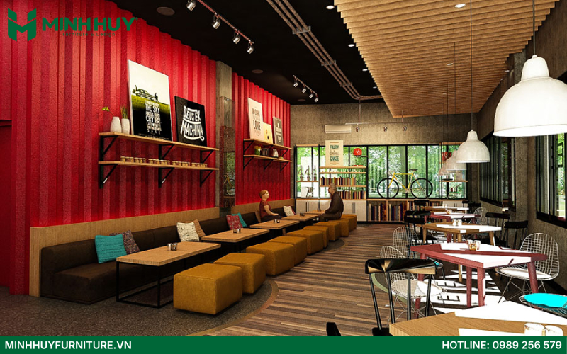 quán cafe phong cách industrial đẹp