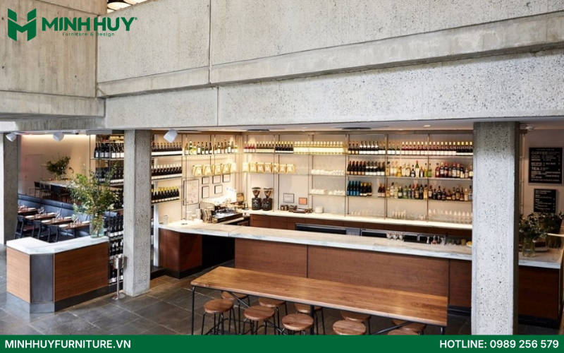 Mau thiet ke quan cafe phong cach Speakeasy bar dep