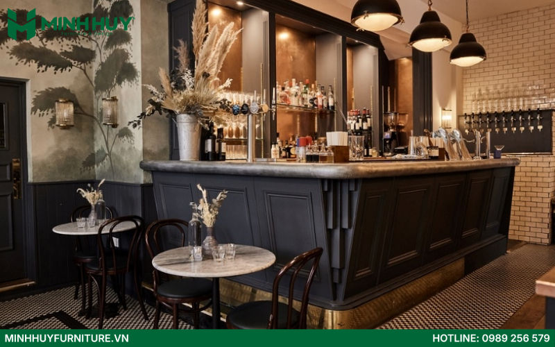 quan cafe phong cach Speakeasy bar dep