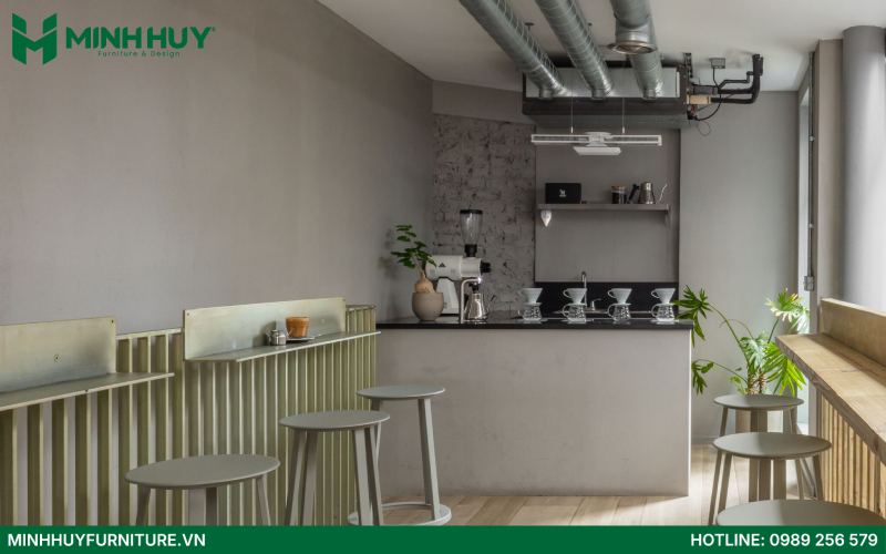 cafe phong cách tối giản