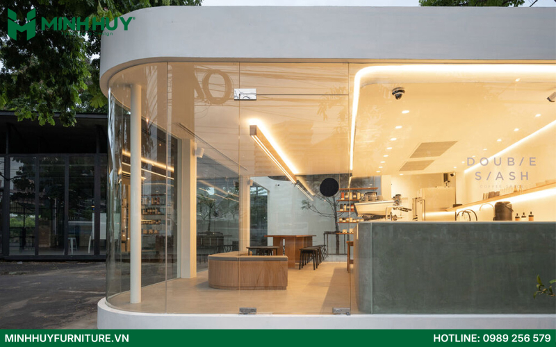 quán cafe phong cách tối giản