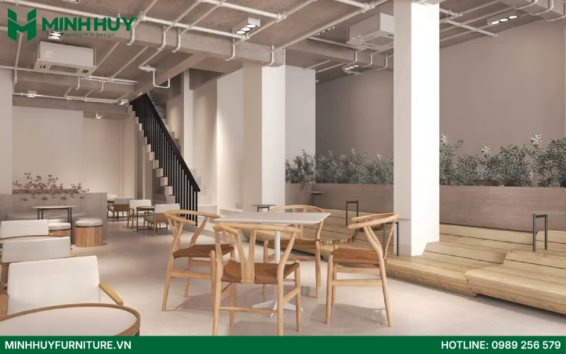 thiet ke quan cafe phong cach toi gian