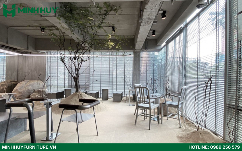 thiet ke quan cafe phong cach toi gian