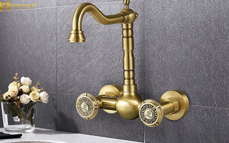 mẫu vòi rửa inox mạ vàng đẹp