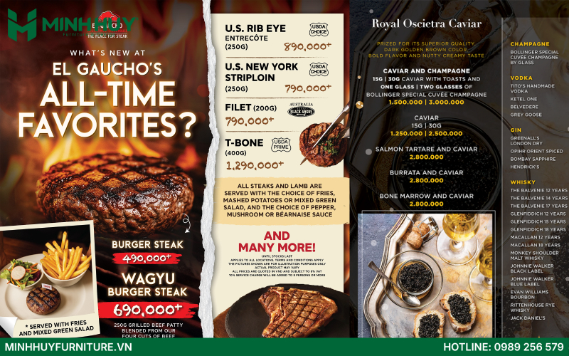 El Gaucho - Điểm hẹn beefsteak chuẩn vị quốc tế