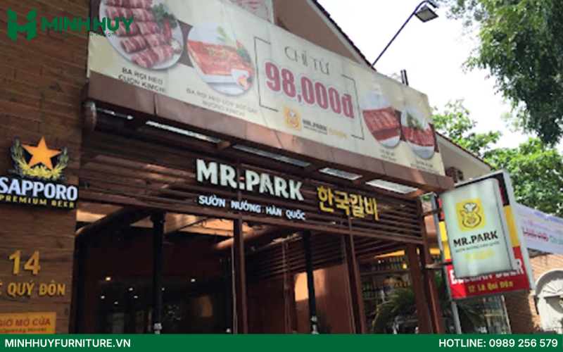nhà hàng phong cách hiện đại Monsieur Park (Mr. Park)