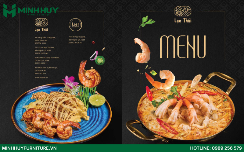 menu Lạc Thái (Lac Thai)