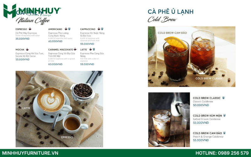 Menu quán cafe boardgame 1988s Coffee & More: