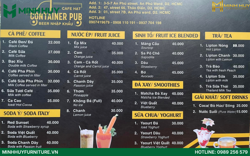 Quán cafe container