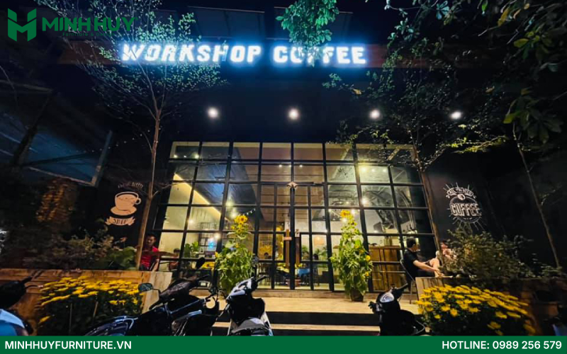 Quán cafe phong cách industrial