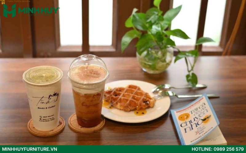 menu quán Tĩnh Books & Coffee