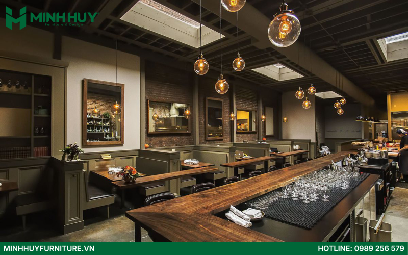 phong cách thiết kế nội thất nhà hàng