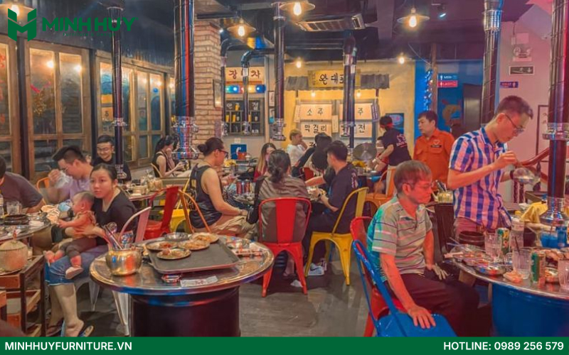 thi công nội thất nhà hàng BBQ