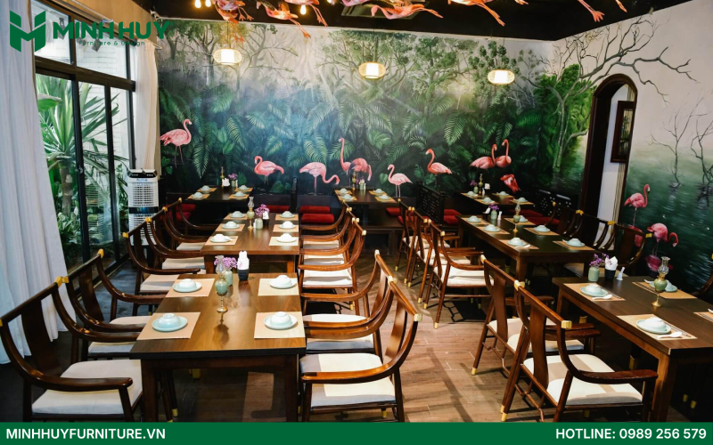 báo giá thi công nội thất nhà hàng chay