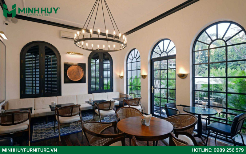 báo giá thi công nội thất nhà hàng phong cách Vintage