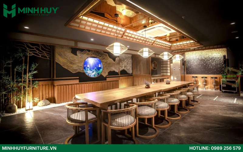 Công ty thi công nội thất nhà hàng Sushi uy tín