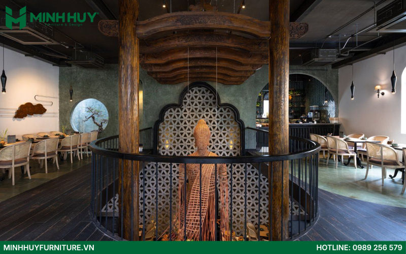 thi công nội thất nhà hàng Trung Hoa