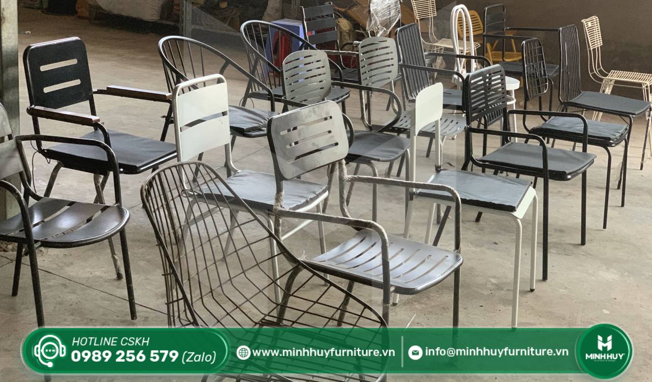 mẫu bàn ghế sắt ngoài trời
