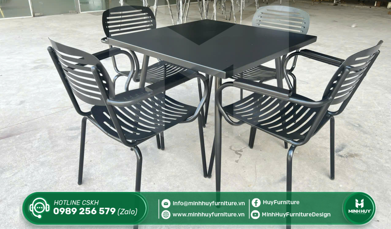 Mẫu bàn ghế sắt xuất khẩu được ưa chuộng tại xưởng Minhhuy Furniture
