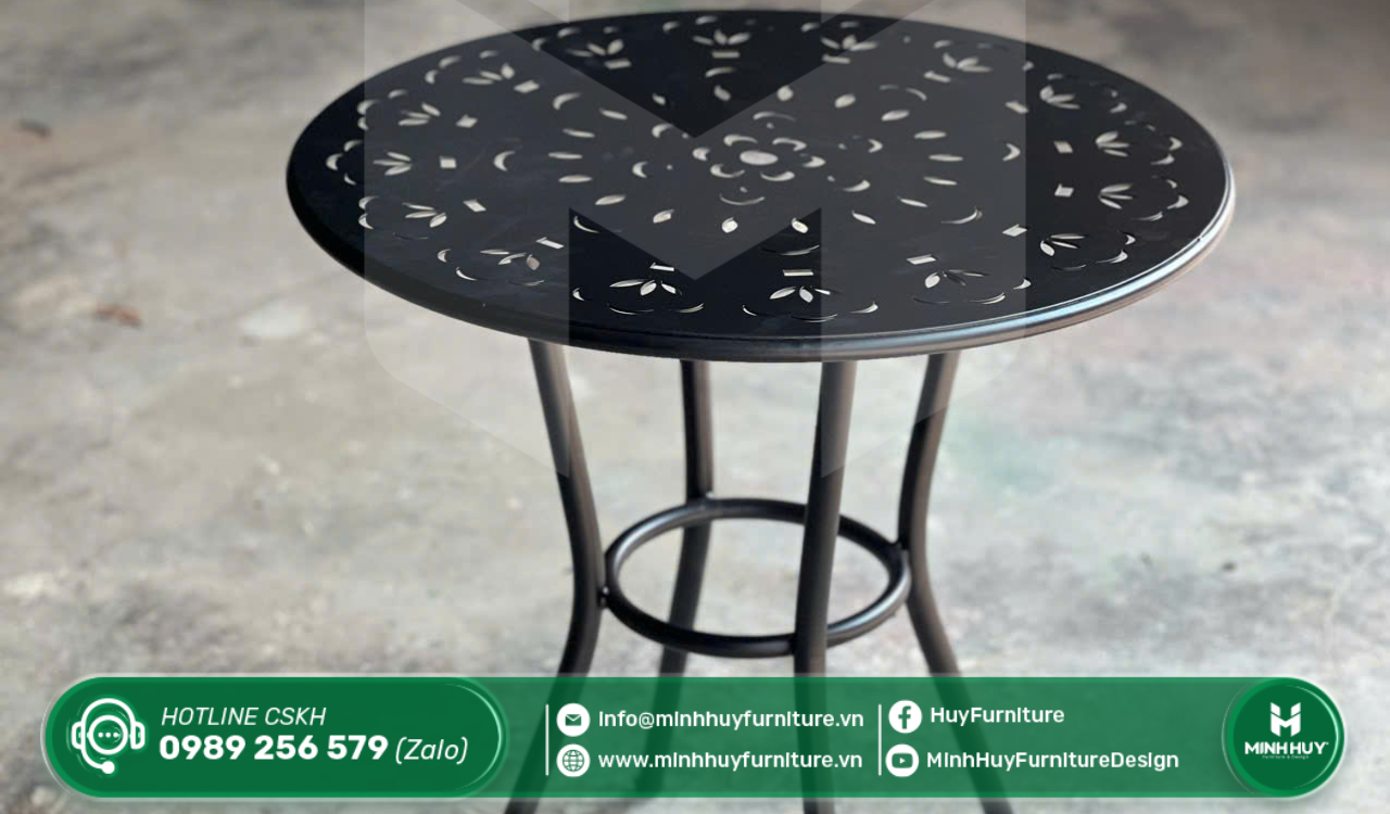 Mẫu bàn ghế sắt xuất khẩu được ưa chuộng tại xưởng Minhhuy Furniture