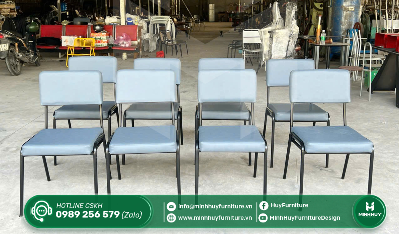 Mẫu bàn ghế sắt xuất khẩu được ưa chuộng tại xưởng Minhhuy Furniture