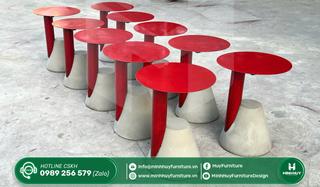 Mẫu bàn ghế sắt xuất khẩu được ưa chuộng tại xưởng Minhhuy Furniture