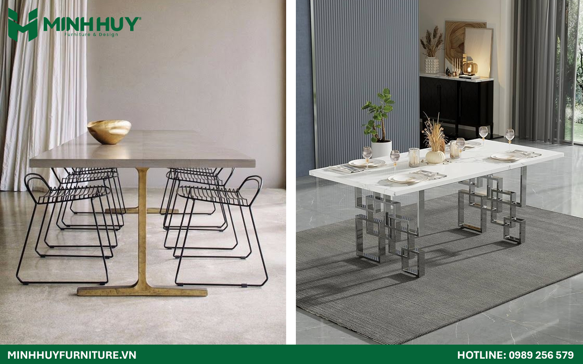 Gia công bàn ăn inox theo yêu cầu huyện Bình Chánh HCM