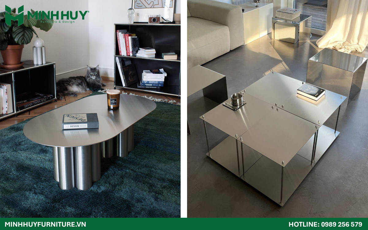 Bàn Sofa Inox