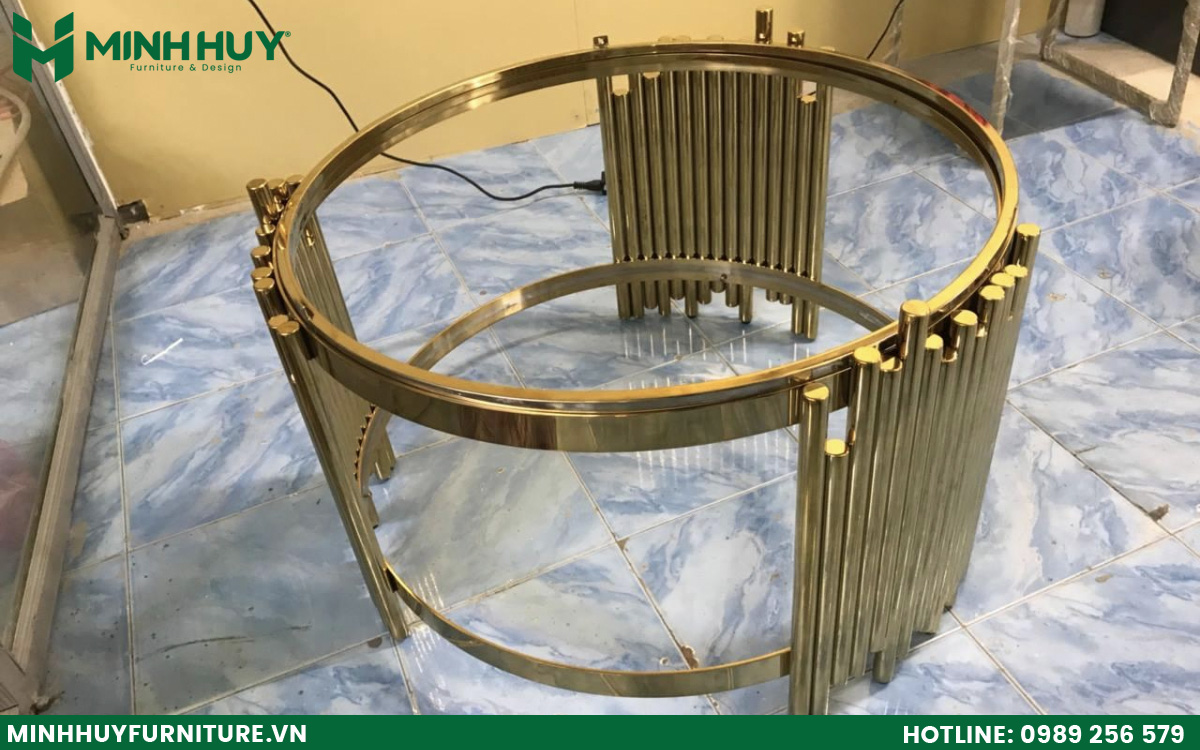 xưởng gia công khung kính inox mạ PVD