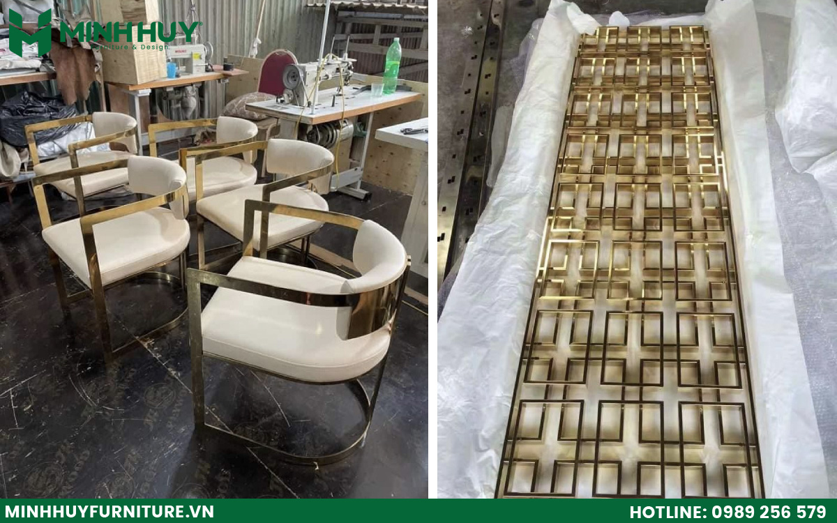 xuong gia cong khung kinh inox ma vang