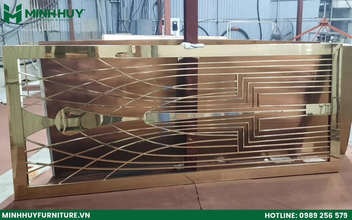 gia công khung kính inox mạ vàng hcm