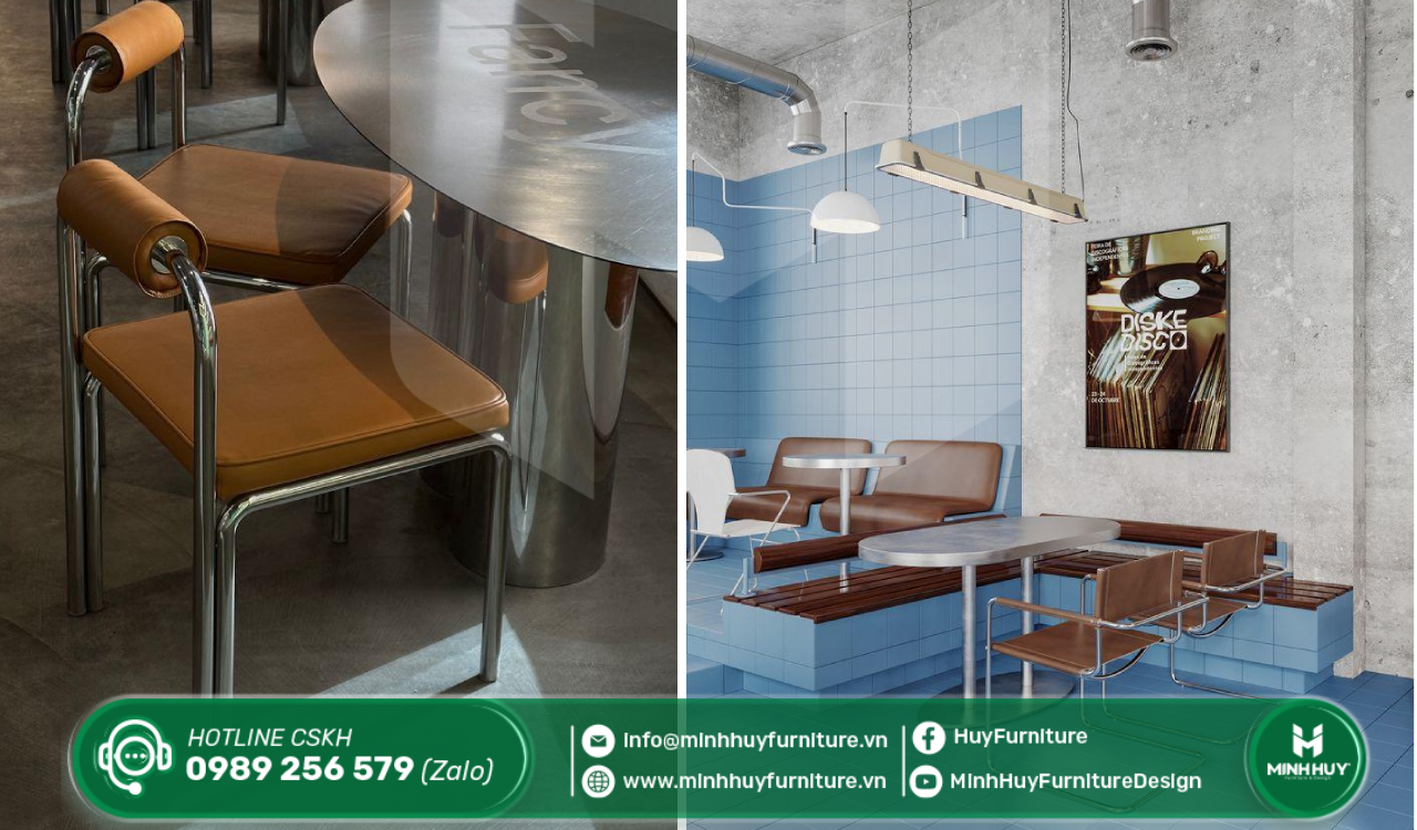 Các mẫu bàn ghế inox đẹp tại HCM do Minh Huy Furniture sản xuất