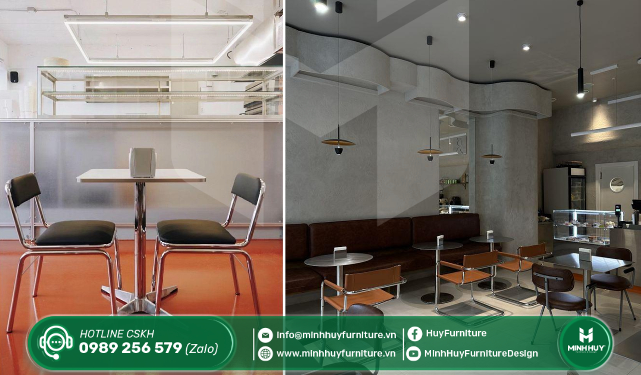 Các mẫu bàn ghế inox đẹp tại HCM do Minh Huy Furniture sản xuất