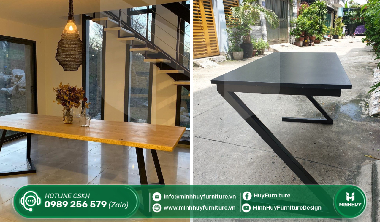 thi công chân bàn sắt củ chi tphcm