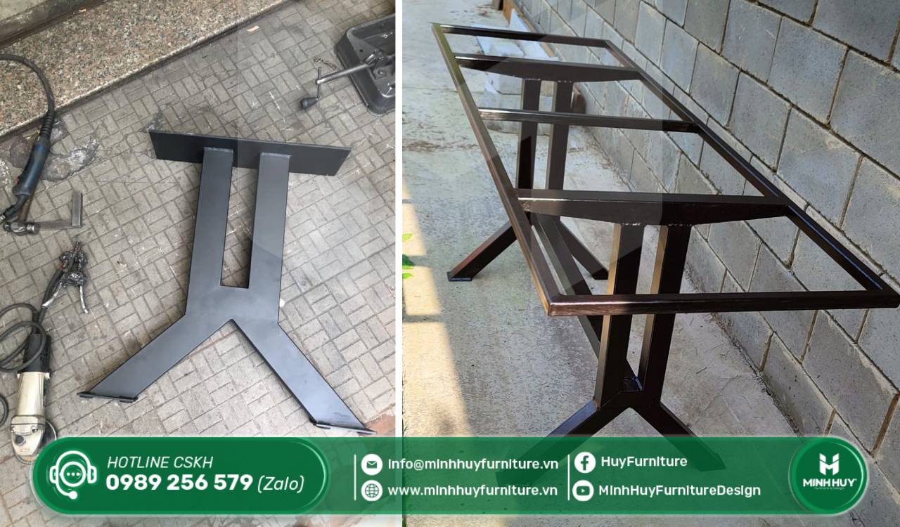 báo giá thi công chân bàn sắt củ chi tphcm