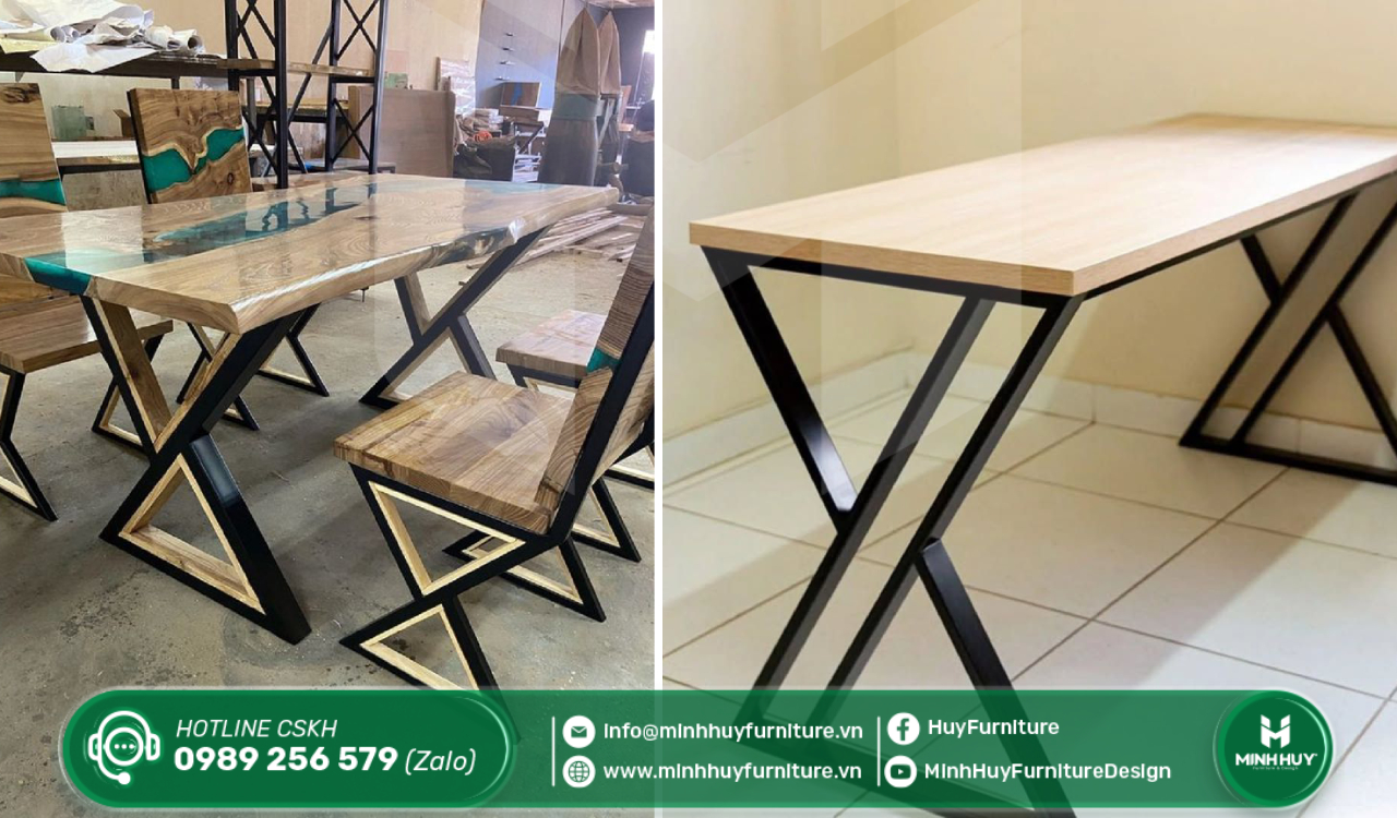 xưởng thi công chân bàn sắt quận gò vấp tphcm