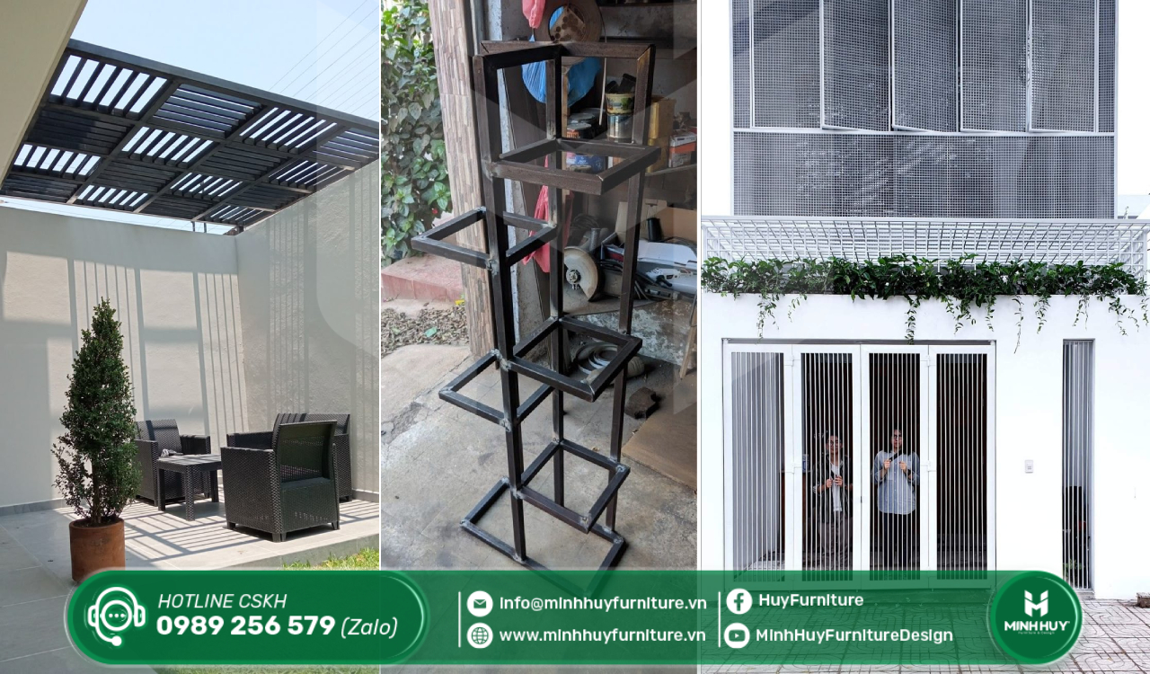 báo giá thi công khung sắt sơn tĩnh điện nhà bè tphcm