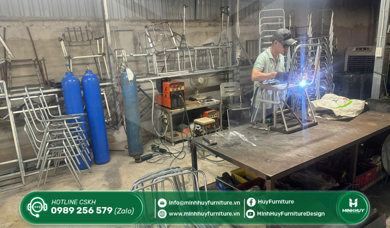 lắp đặt khung sắt sơn tĩnh điện quận 12 tphcm