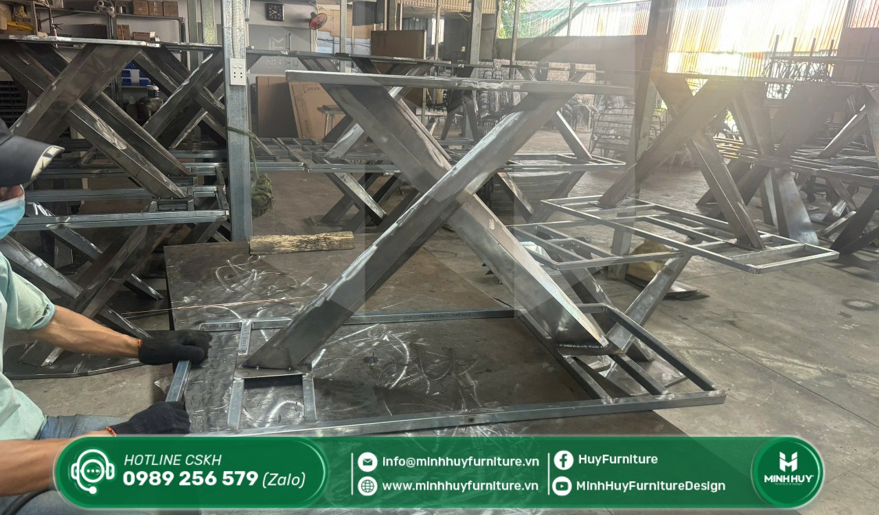 xưởng thi công khung sắt sơn tĩnh điện quận 8 tphcm