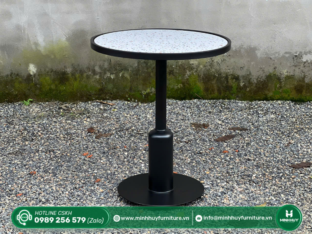 Bàn Cafe Tròn Mặt Gạch Chân Sắt MHB001 được sử dụng cho lĩnh vực nào?