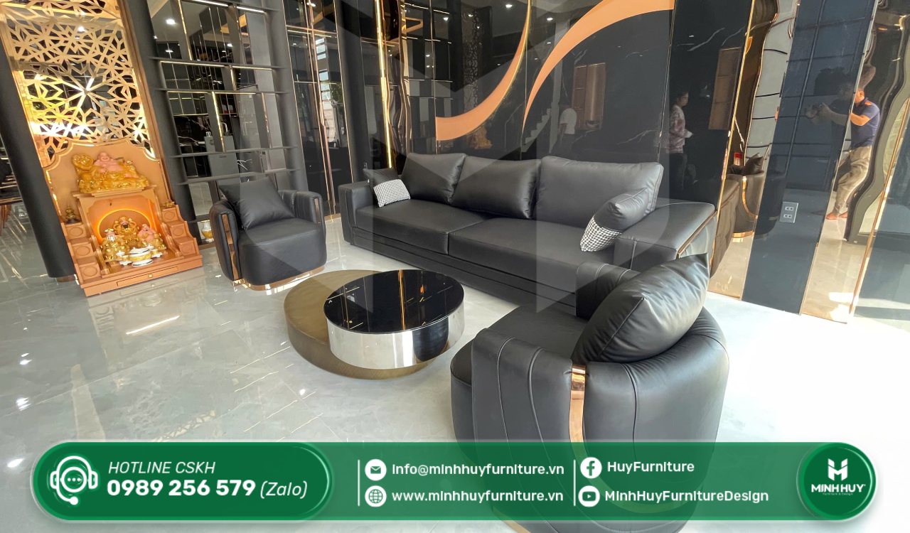 bàn sofa inox mạ vàng tphcm