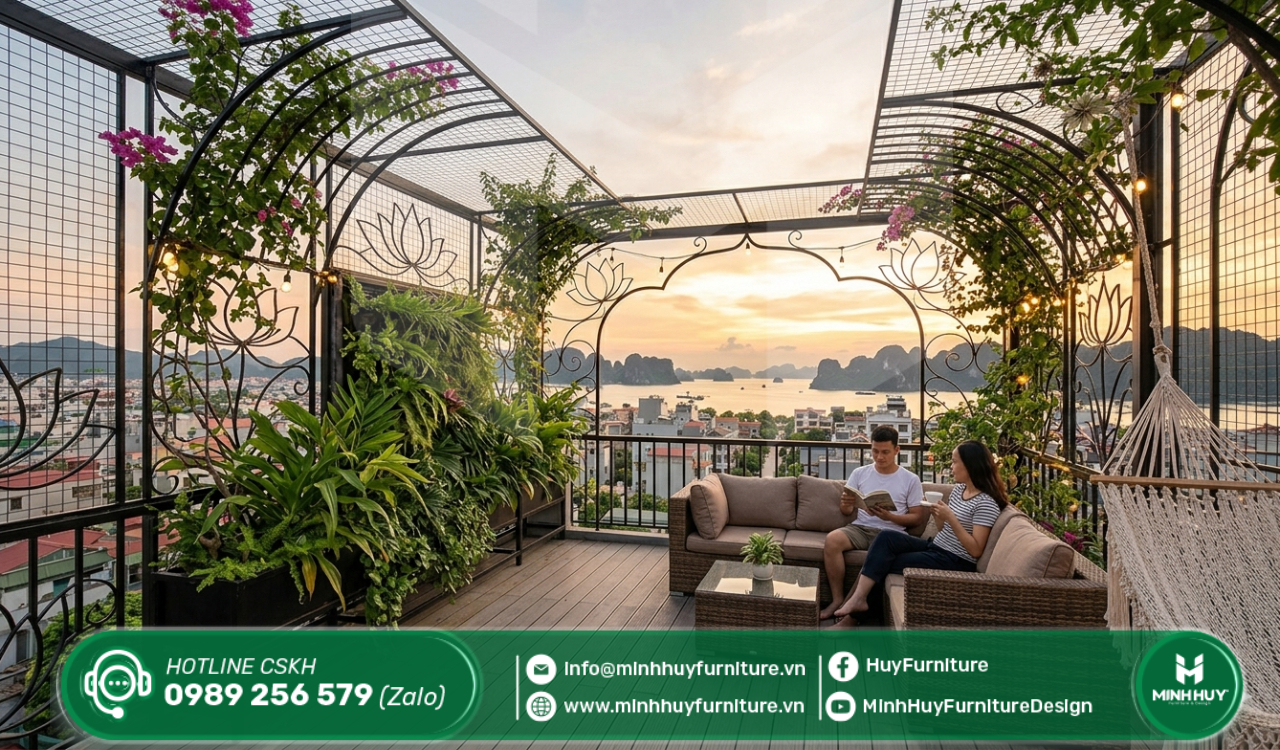 làm khung sắt bảo vệ sân thượng quận bình tân tphcm